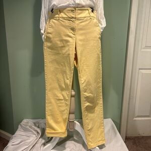 LOFT Sunny Yellow Slim chinos size 10Tall